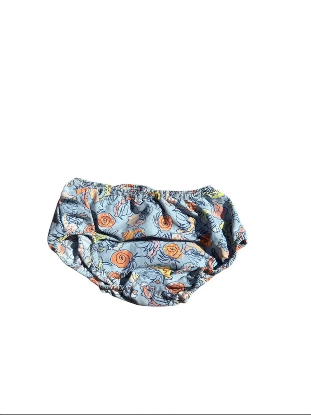 Patagonia Blue Seashell Print Swim Diaper Cover